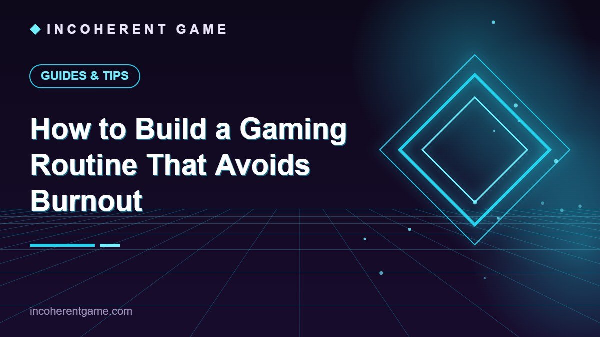 How to Build a Gaming Routine That Avoids Burnout